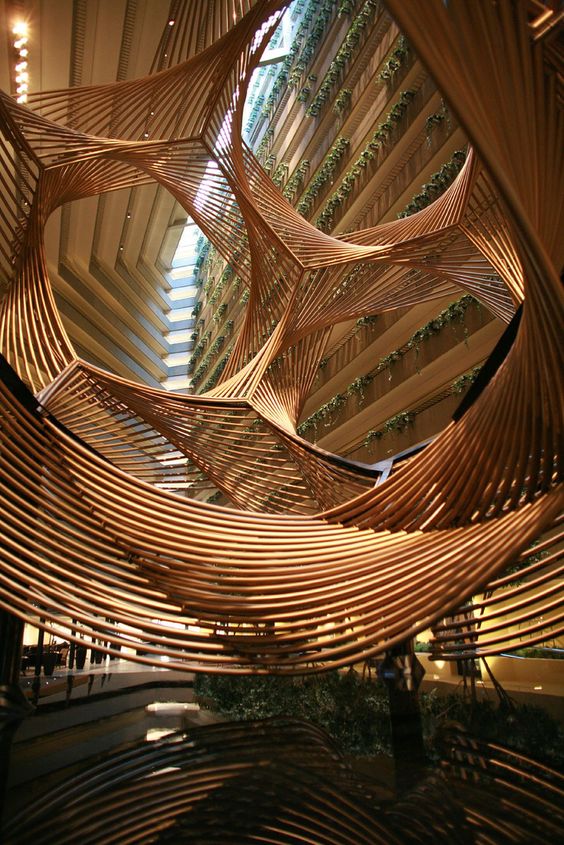 Architettura parametrica per decorazione di design.