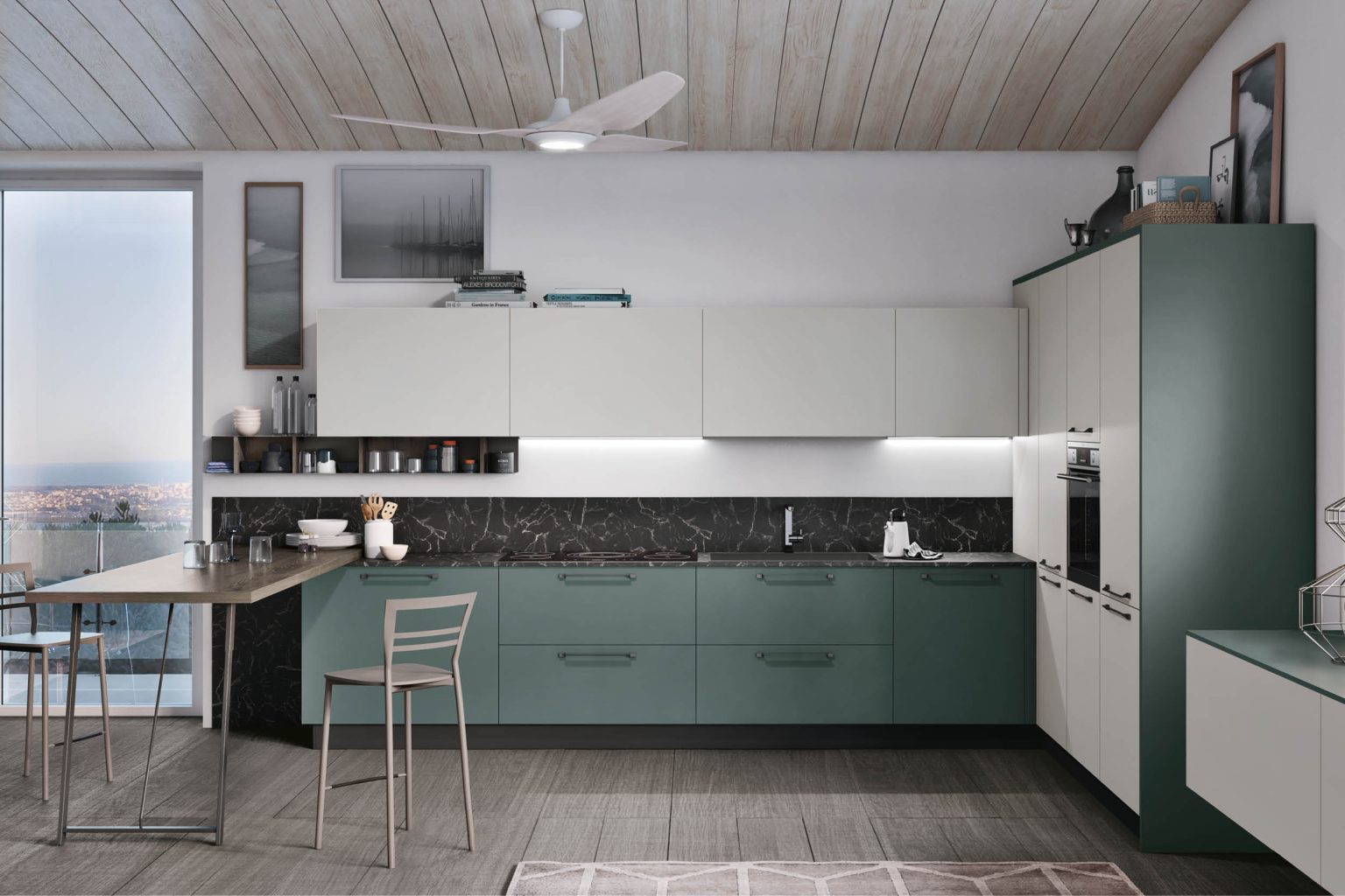 Progettare una cucina piccola con penisola | Saccani Design